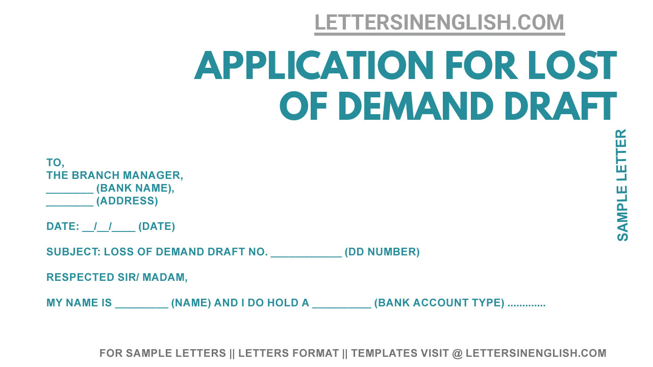 Demand Draft Translate In English