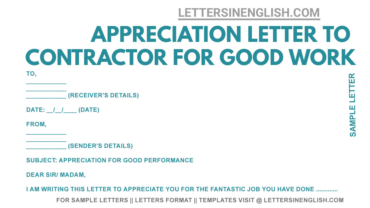 Student Appreciation Letter For Good Performance Samp - vrogue.co