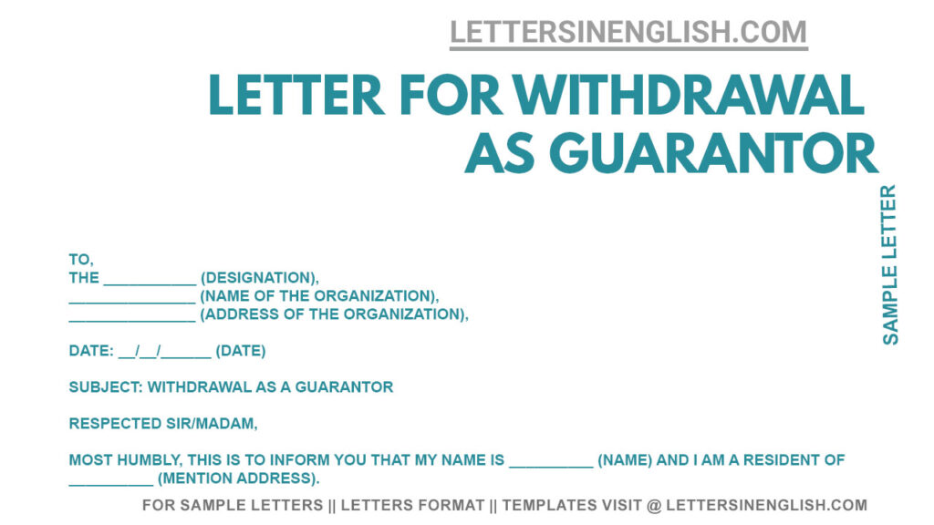 Withdrawal Letter from Daycare - Sample Letter for Daycare Withdrawal ...