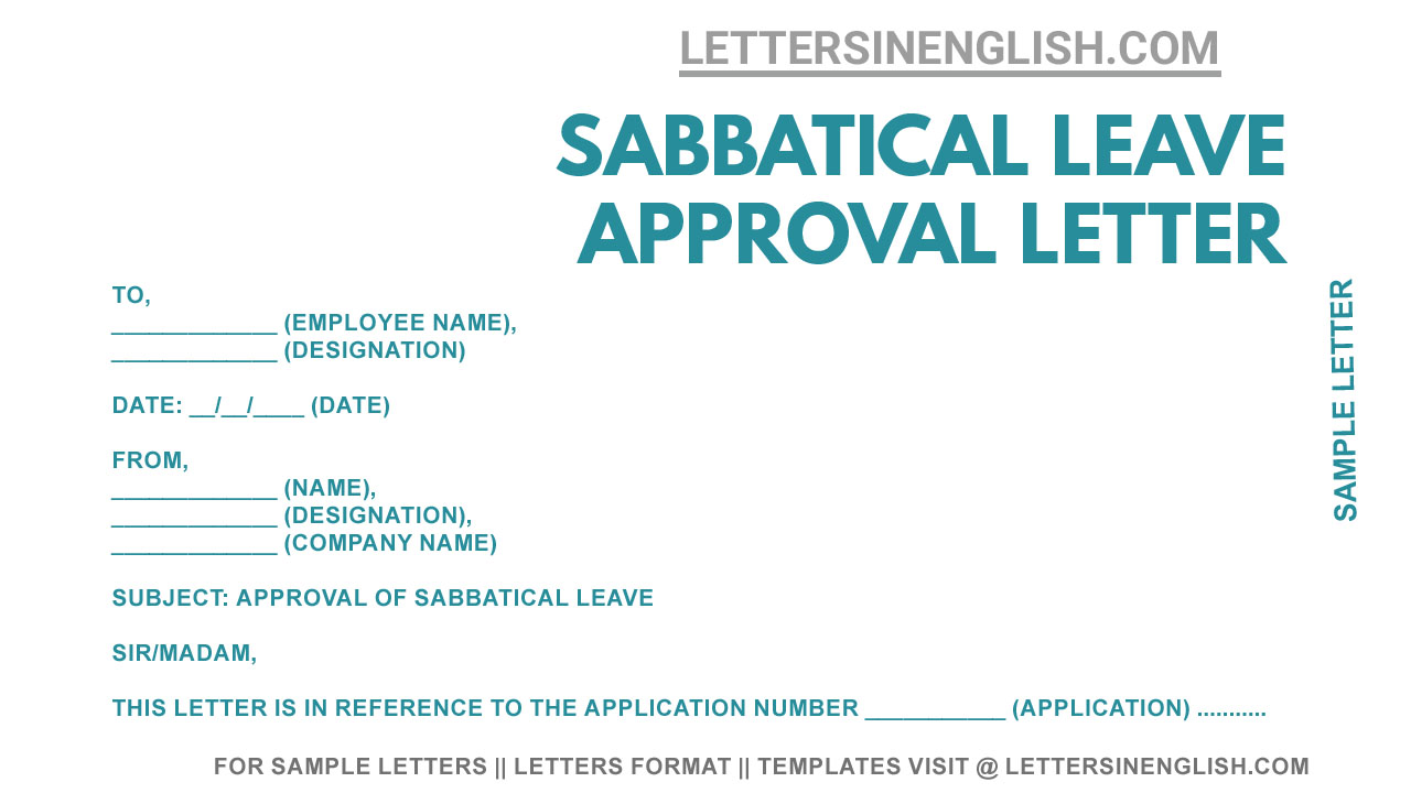 Sample Leave Approval Letter 2142