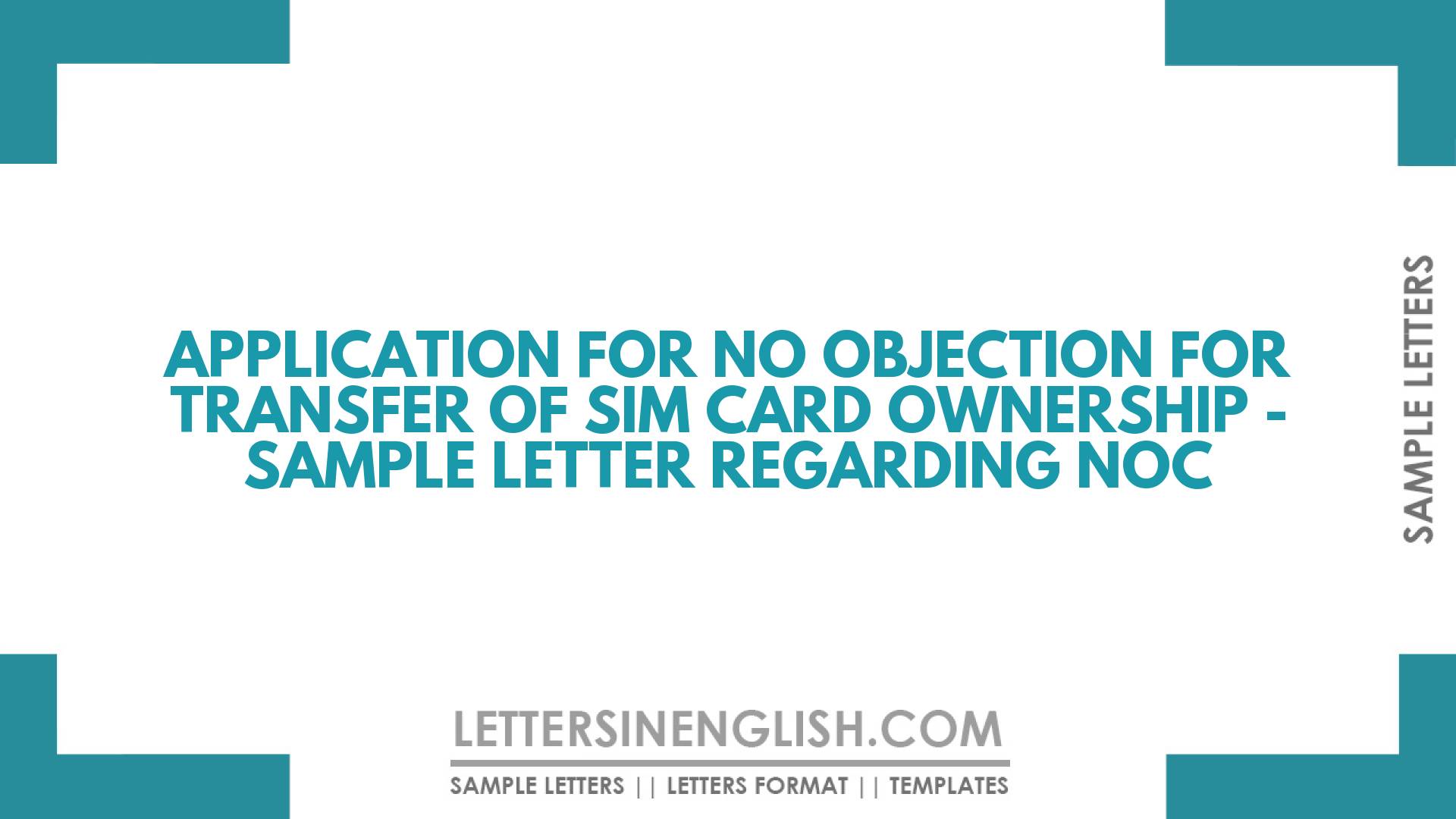 application-for-no-objection-for-transfer-of-sim-card-ownership