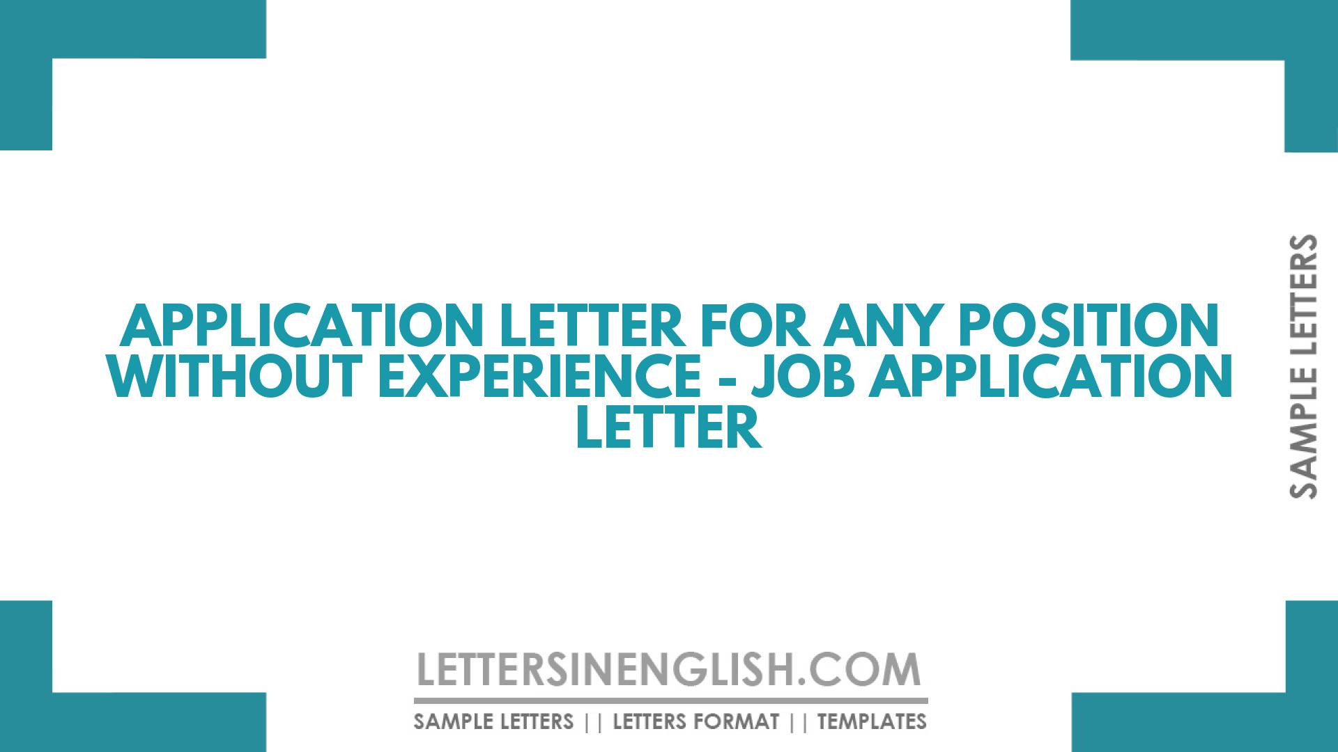 application letter for collector position without experience