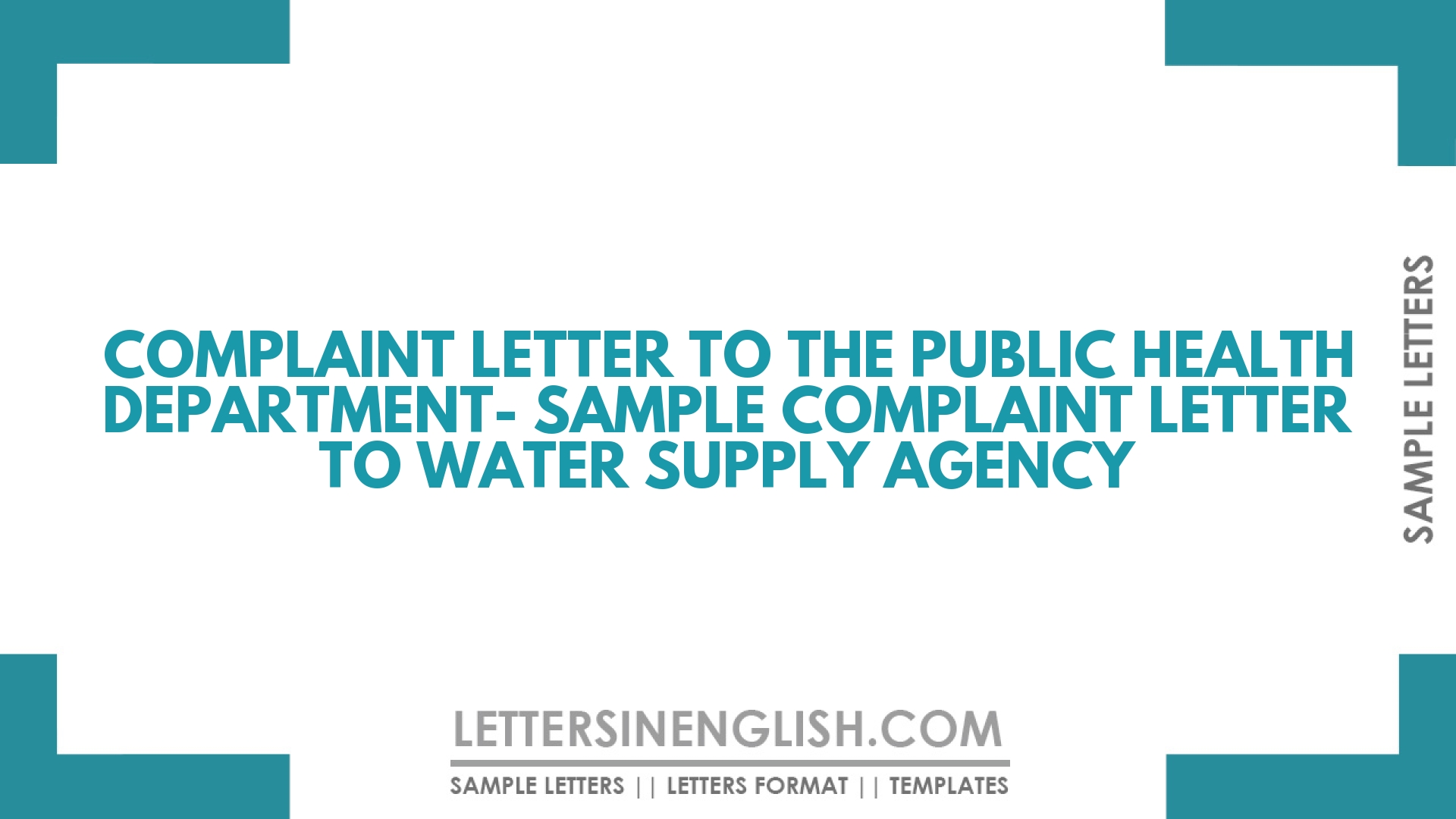 complaint-letter-to-the-public-health-department-sample-complaint