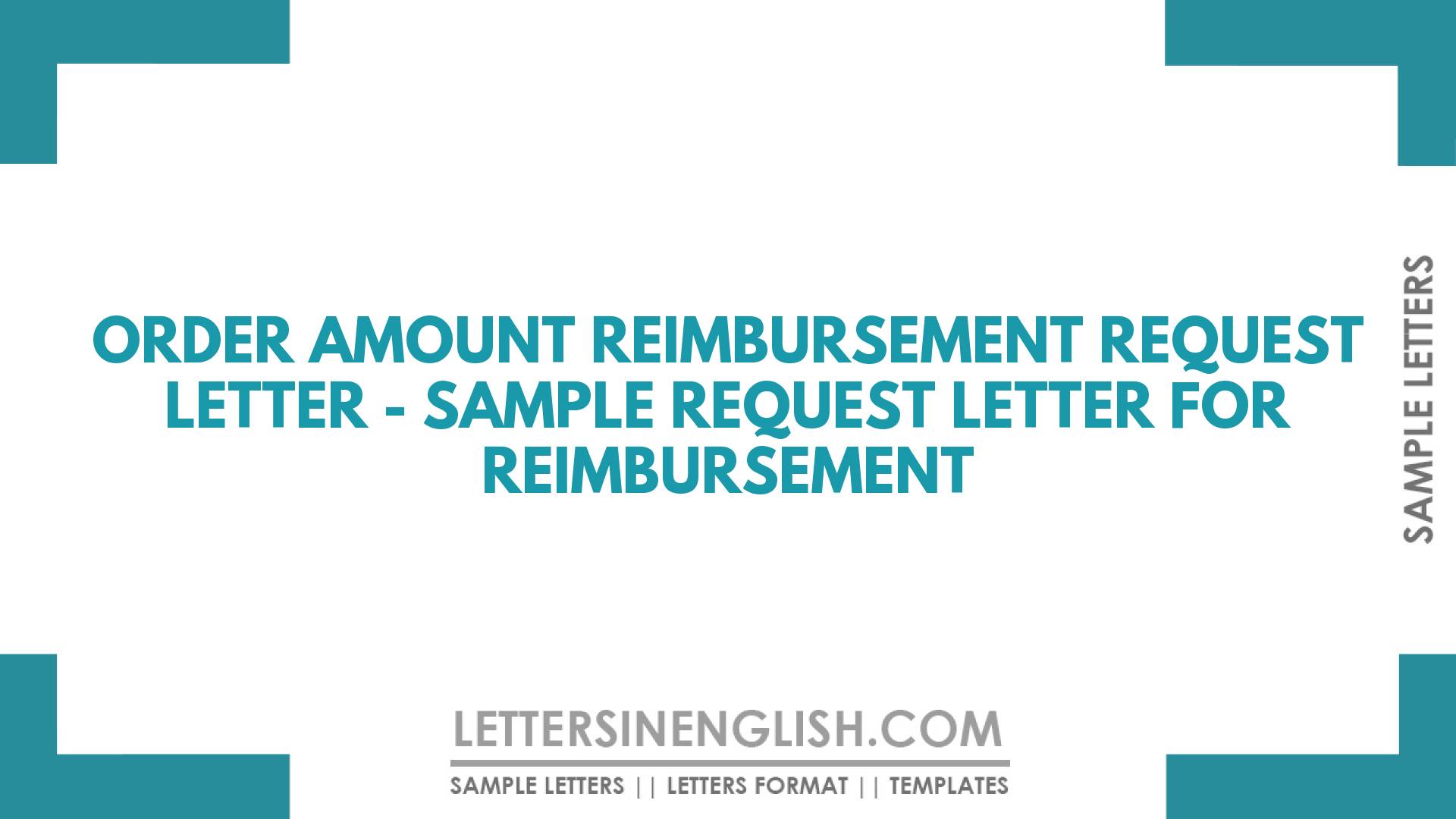 How To Write A Letter Of Request For Reimbursement