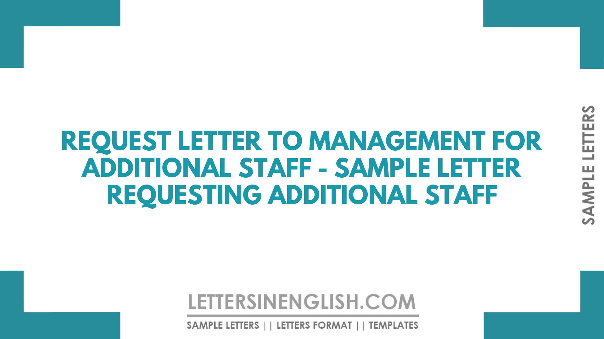 Sample Email For Requesting Additional Staff